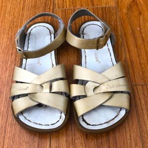Silvery Gold SaltWater Sandals